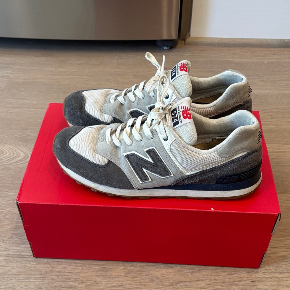 Men’s New Balance 574 - Navy/Grey/White